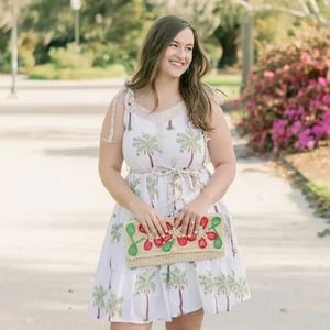 Victoria Dunn Palm Print‎ Mini Dress